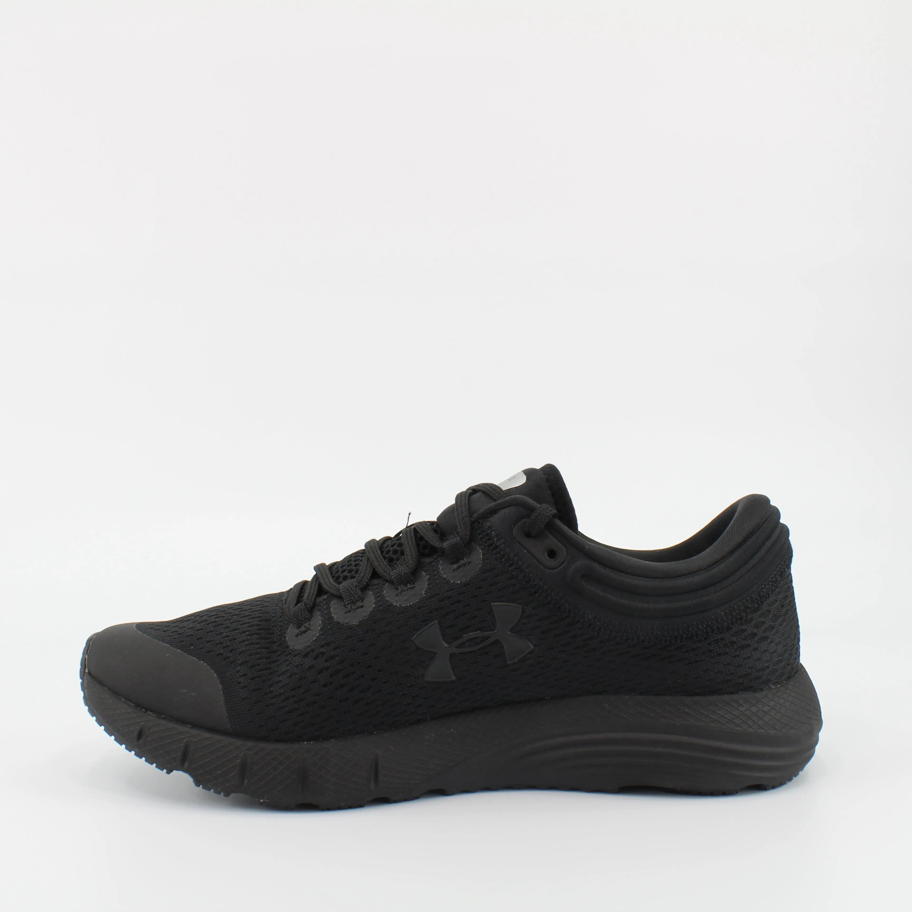 Under Armour Charged Bandit 5 Black Textile Womens Lace Up Trainers 3021964 002