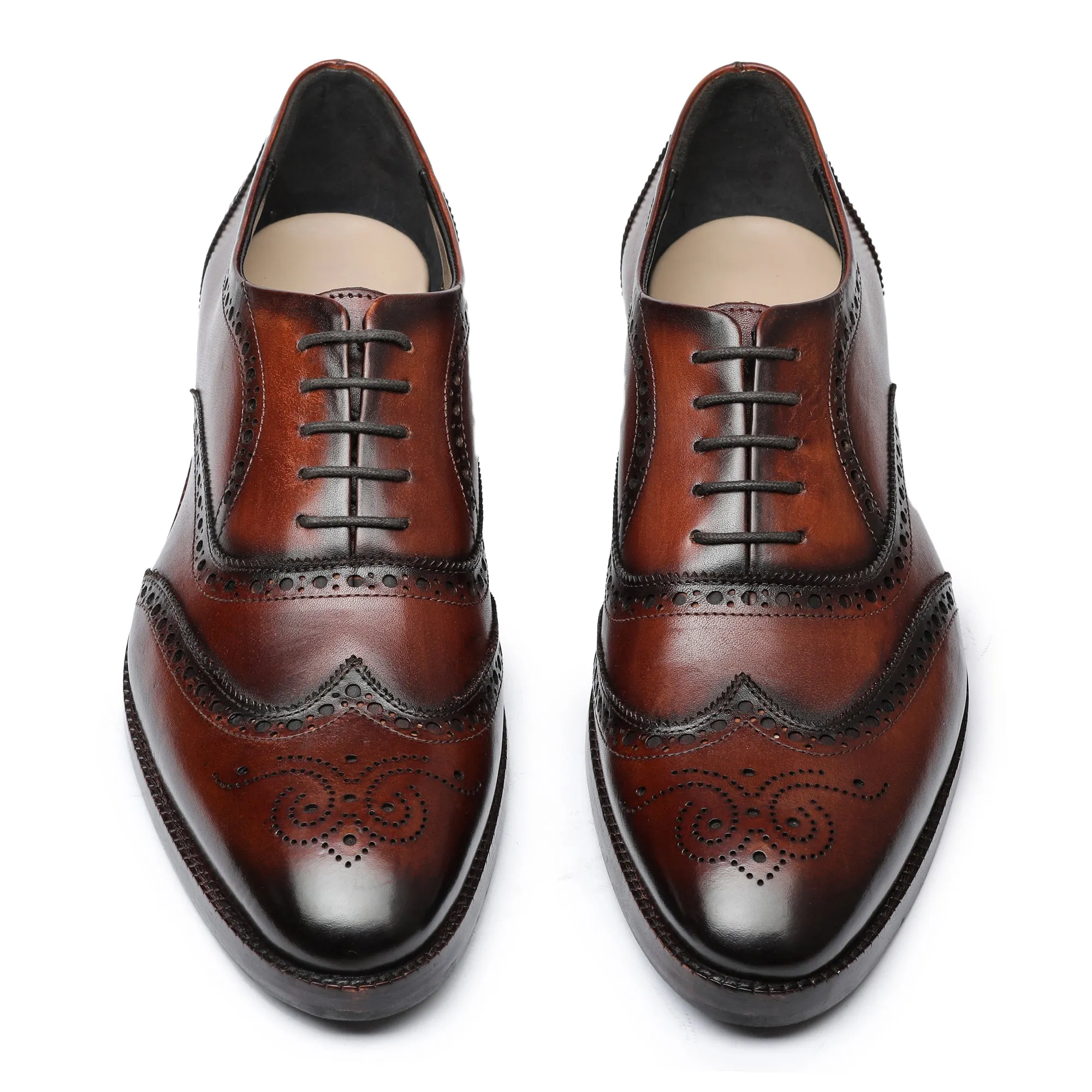 Wingtip Brogue Oxford- Dark Brown